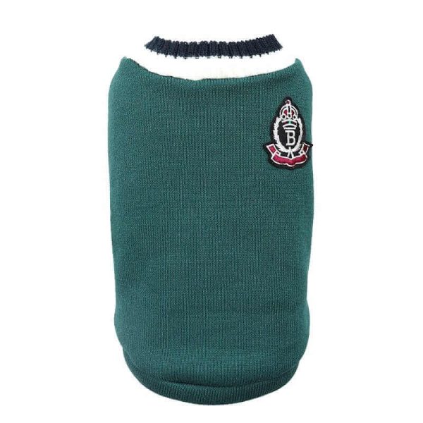 College V-neck Sweater for Dogs