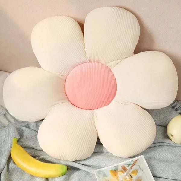 Colorful Flower Plush Pillow - Soft Petal Cushion for Kids & Home Decor