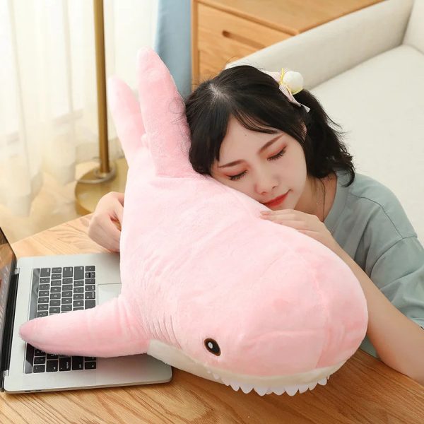 Colorful Shark Plush Pillow