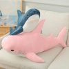 Colorful Shark Plush Pillow