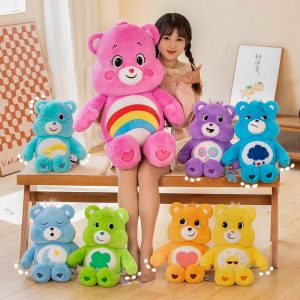 Colorful Teddy Bear Plush Pillow Soft Stuffed Doll