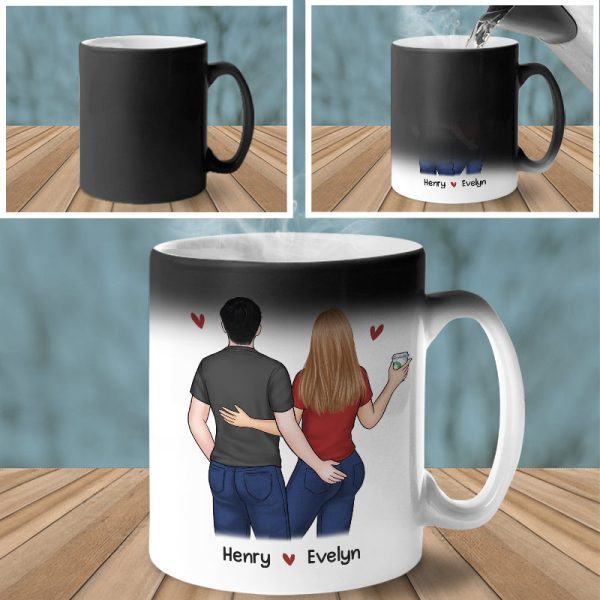Congrats On Another Year Being My Husband - Couple Personalized Custom Color Changing Mug - Gift For Husband Wife, Anniversary
