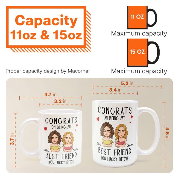 Congrats On Being My Bestie - Personalized Mug