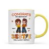 Congrats On Being My Bestie Sister Fall Season Y2K Style Personalized Mug