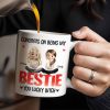 Congrats On Being My Bestie, Two Animated Girls Design - Personalized Custom Coffee Mug - BST464_MG