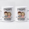 Congrats On Being My Boyfriend - Couple Personalized Custom Mug - Gift For Husband Wife, Anniversary
