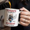 Congrats On Being My Boyfriend City Skyline Mug - Personalized Custom Coffee Mug - CPL274_MG