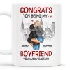 Congrats On Being My Boyfriend City Skyline Mug - Personalized Custom Coffee Mug - CPL274_MG