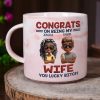 Congrats On Being My Brother Sister Bestie - Personalized Marble Mug