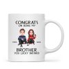 Congrats On Being My Brother Sister Cute Family Christmas Gift Personalized Mug