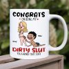 Congrats On Being My Dirty Slut, Gift For Couple, Personalized Mug, Naughty Couple Coffee Mug, Couple Gift