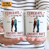 Congrats On Being My Favorite Butt - Personalized Ceramic Mug - Gift For Couple, Husband Wife - CL30 NH96