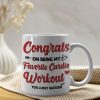 Congrats On Being My Favorite Cardio Workout Personalized Mug, Gift For Couple
