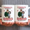 Congrats On Being My Girlfriend, Couple With Hearts - Personalized Custom Coffee Mug - CPL1344_MG