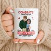 Congrats On Being My Girlfriend, Couple With Hearts - Personalized Custom Coffee Mug - CPL1344_MG