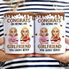 Congrats On Being My Husband 3D Effect Couple - Personalized White Edge-to-Edge Mug