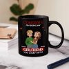 Congrats On Being My Husband Animate Hugging Couple - Personalized Mug