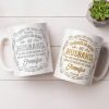 Congrats On Being My Husband, Floral Designs - Personalized Custom Coffee Mug - HSB086_MG
