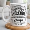 Congrats On Being My Husband, Floral Designs - Personalized Custom Coffee Mug - HSB086_MG
