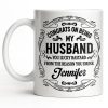 Congrats On Being My Husband, Floral Designs - Personalized Custom Coffee Mug - HSB086_MG