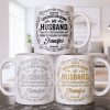 Congrats On Being My Husband, Floral Designs - Personalized Custom Coffee Mug - HSB086_MG