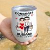 Congrats On Being My Husband, Gift For Couple, Personalized Mug, Couple Sitting Mug, Couple Gift