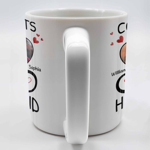 Congrats On Being My Husband With Hearts And Infinite Loop Design - Personalized Custom Coffee Mug - CPL437_MG