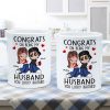 Congrats On Being My Husband You Lucky Bastard, Funny Personalized Mug, Gift For Him