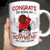 Congrats On Being My Love Cityscape Design - Personalized Custom Coffee Mug - CPL302_MG