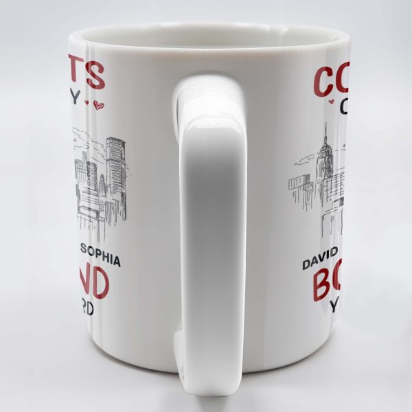 Congrats On Being My Love Cityscape Design - Personalized Custom Coffee Mug - CPL302_MG
