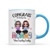 Congrats On Being My Mom Personalized Mug