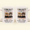 Congrats On Being My Partner In Crime - Personalized Mug