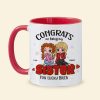 Congrats On Being My Sister, Gift For Besties, Personalized Accent Mug, Drinking Friends Mug, Christmas Gift 03NAHN270923HH