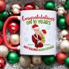 Congratulations On [Custom Year] Not Killing Each Other, Personalized Funny Couple Accent Mug, Couple's Anniversary Gift
