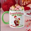Congratulations On [Custom Year] Not Killing Each Other, Personalized Funny Couple Accent Mug, Couple's Anniversary Gift
