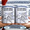 Congratulations! You have raised awesome children, Handshake and Fist Bump - Personalized Custom Coffee Mug - DAD093_MG