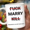 Congratulations You Made a Great Choice With Smiling Faces - Personalized Custom Coffee Mug - CPL100_MG
