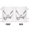 Connecting Hands Heart Symbol Love - Personalized Custom Coffee Mug - CPL137_MG