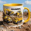 Construction Vehicles Coffee Mug - Personalized Gift For Truckers 06KILU130126