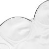 Contrast Satin Bustier Corset Top
