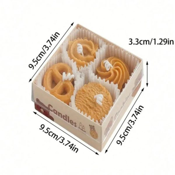 Cookie Scented Biscuit Candle Gift Box Set