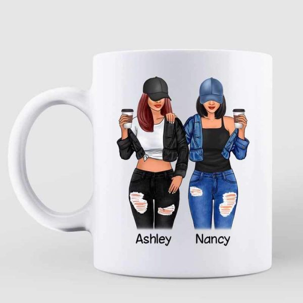 Cool Girls Besties Personalized Mug