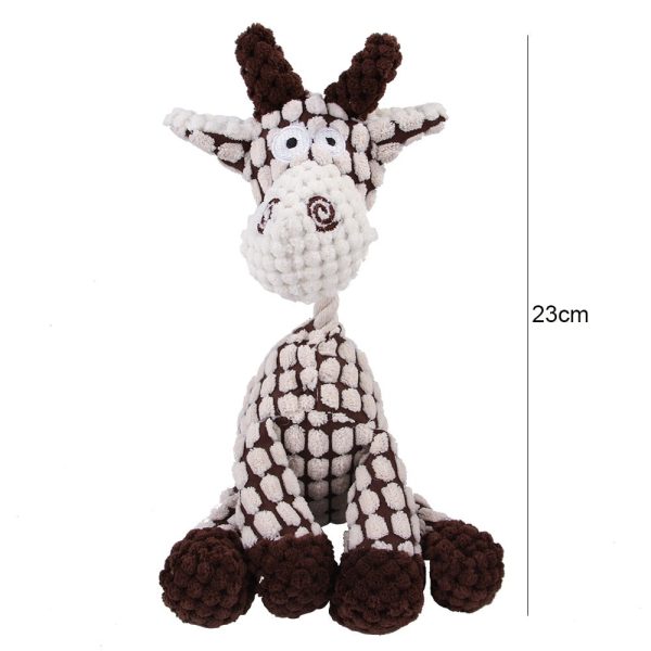 Corduroy Animal Chew Toy For Dogs