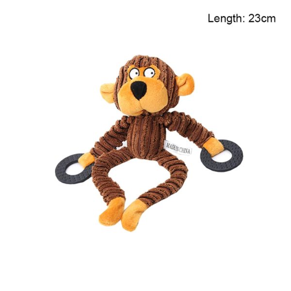 Corduroy Animal Chew Toy For Dogs
