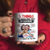 Couple, 5 Things, My Boyfriend, Custom Photo Coffee Mug, Valentine Gift, Couple Gift