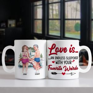 Couple, An Endless Sleepover, Personalized Coffee Mug, Christmas Gifts For Couple