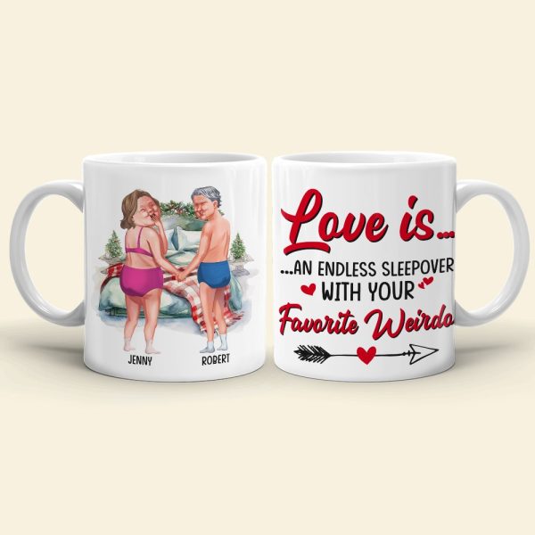 Couple, An Endless Sleepover, Personalized Coffee Mug, Christmas Gifts For Couple