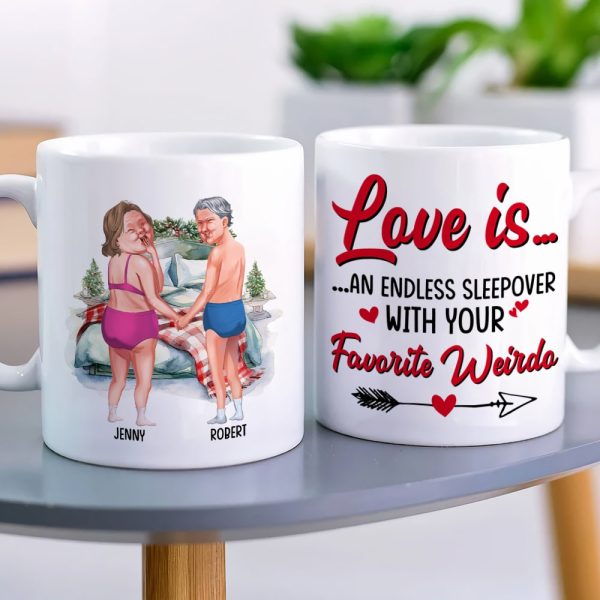 Couple, An Endless Sleepover, Personalized Coffee Mug, Christmas Gifts For Couple