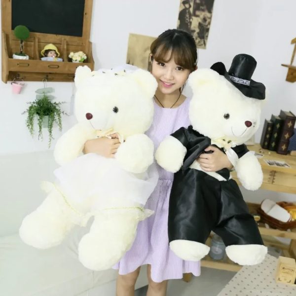 Couple Bear Wedding Plush Toys