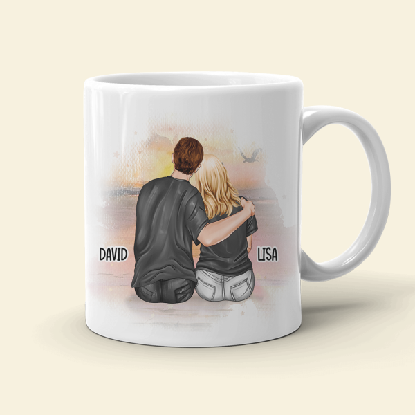Couple Blanket Hogger Excellent Cook, Personalized Love Pie Chart White Mug